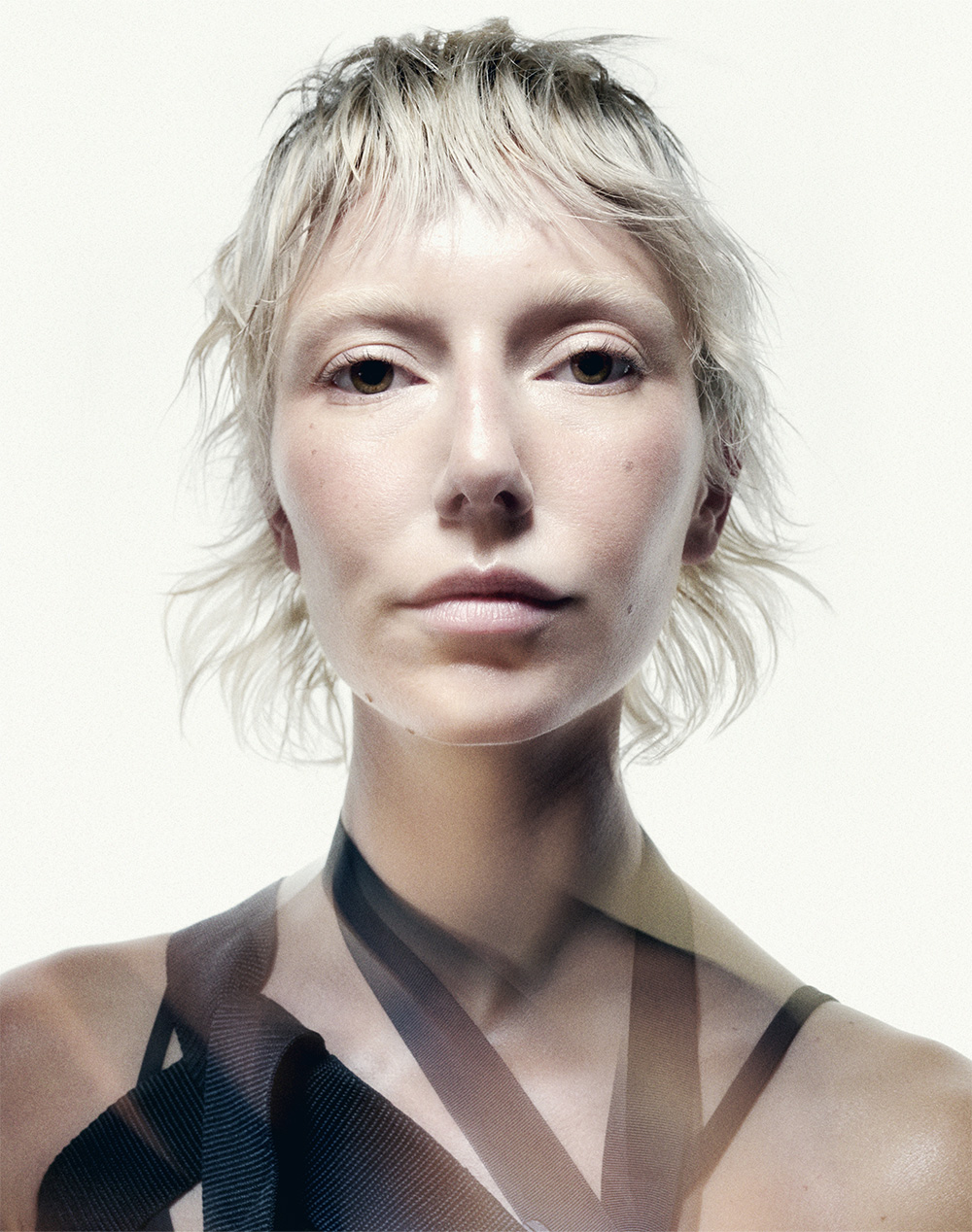 Platinum Blonde Shag with Micro Fringe - Lisa Muscat Vitale - Ascension Collection